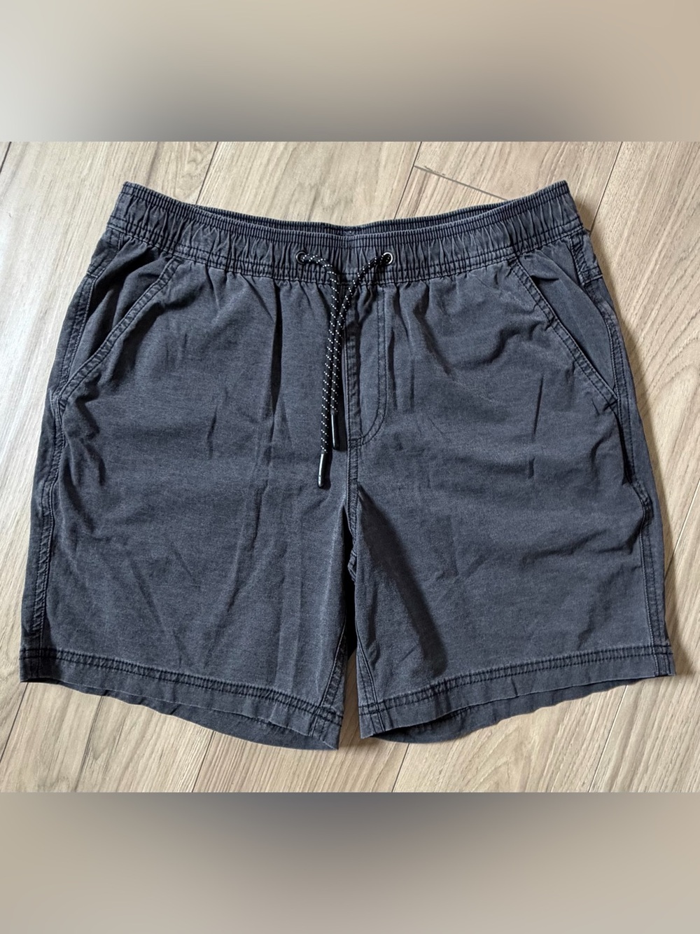 Bearbottom Shorts Men's M Black/Gray Volley Inseam 7 in Bear Bottom Cotton Blend